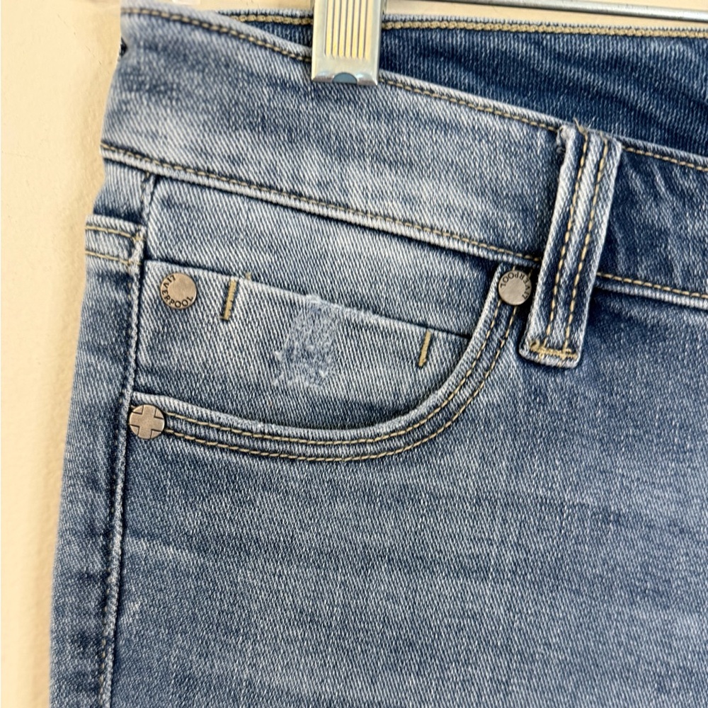 Liverpool Los Angeles cropped jeans rolled raw hem SZ 6/28 - Picture 4 of 12